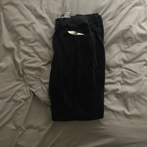 Black Velvet/Corduroy Jeans